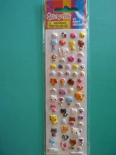 Stickerfitti Puffy Stickers I LOVE CATS (55) Mini Cats Paper Magic Group