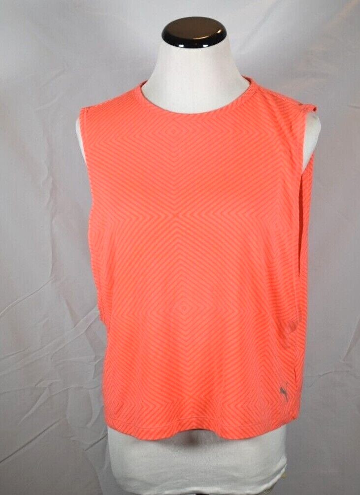 Puma Crop Top Short Sleeve Cropped Tee Women's Small Orange