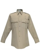 Flying Cross Long Sleeve Uniform Shirt California Highway Patrol Sheriff Tan CHP