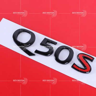 For Infini-ti Q50S Rear Trunk Letter Badge Emblem Nameplate Sport Gloss Black