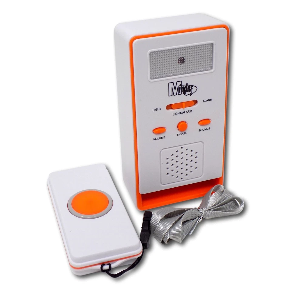 Minder Care Alert Elderly Caregiver Home Help Fall Distress Pager Alarm Button