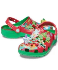 Disney Parks Christmas Crocs Mickey and Friends Clogs Size Men 4 Women 6 NWT