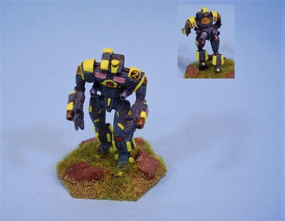 Battletech painted miniature Brigand Battlemech YG