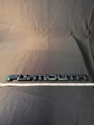 Genuine Plymouth OEM Chrome 9.5" Emblem Badge Logo with Adhesive Layer - Picture 13 of 13