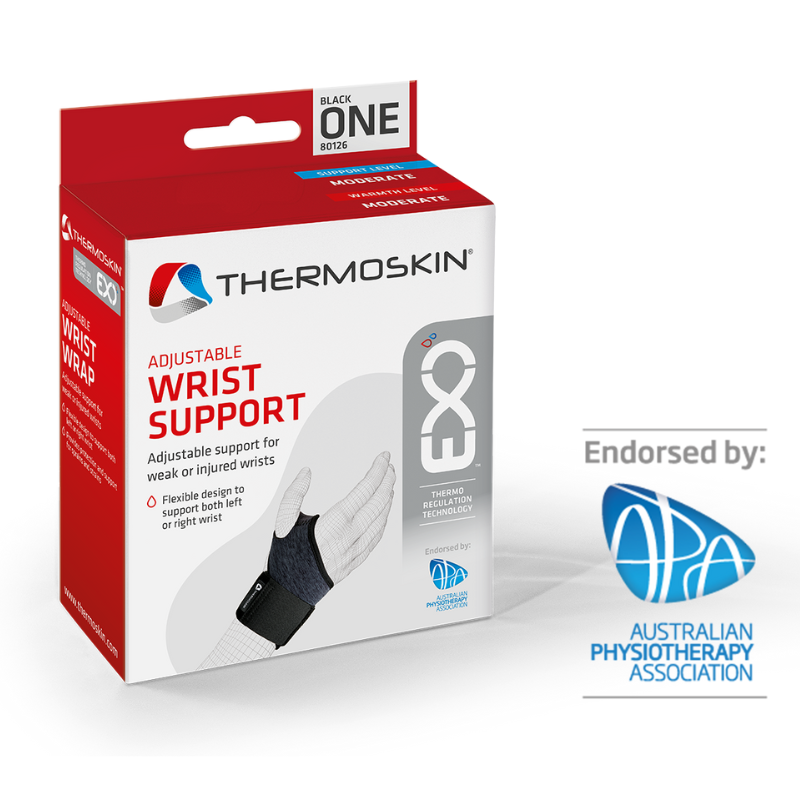 Thermoskin Adjustable Wrist Support Wrap 80115 for Weak or Injured Wrist & Hand eBay