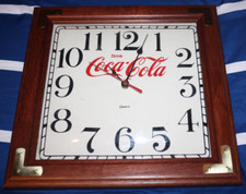 Coke a cola wood wall clock