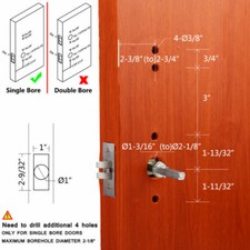 SMART Keyless Door Lock Mechanical Digital Code SECURITY Entry Keypad Stainless 9