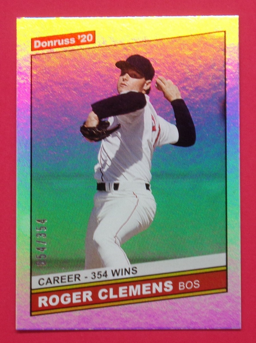 FREITAG 廃盤希少 R504 CLEMENS Reference Line 2020 Donruss Roger Clemens RETRO 054/354 Career Stat Line