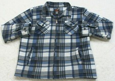 Fleece Dress Shirt Long Sleeve Walnut Creek X-Large XL Polyester Blue Gray JKT5