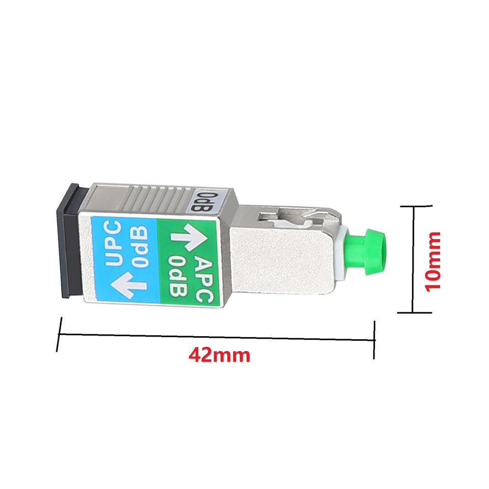 Fiber Optic 0dB SC/APC to SC/UPC Male To Female Converter Fiber Optic Adapter c - Image 4 of 4