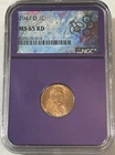 1947-D 1C Lincoln Wheat Cent ~ NGC MS 65 RD