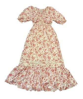 $200 The Normal Brand Isla Max Dress Floral Flowy Boho 100% Cotton S