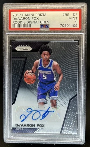 De'Aaron Fox 2017 Panini Prizm De'Aaron Fox Auto
