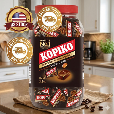 Kopiko Coffee Candy 28.2 oz Jar Hard Coffee Candy | Free Shipping