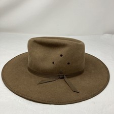 Akubra Coober Pedy Felt Hat Men's Size 55 Brown Cowboy Outback Style