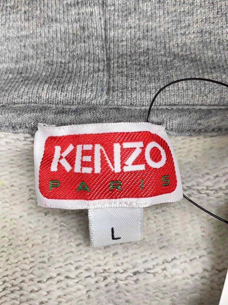 Felpa con cappuccio KENZO L cotone GRIGIO FC55SW460CMI usata