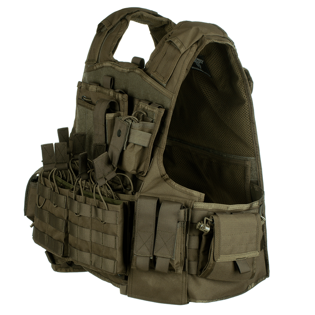 Invader Gear Mod Carrier Combo Molle Vest SAPI Fully Loaded Ranger Green