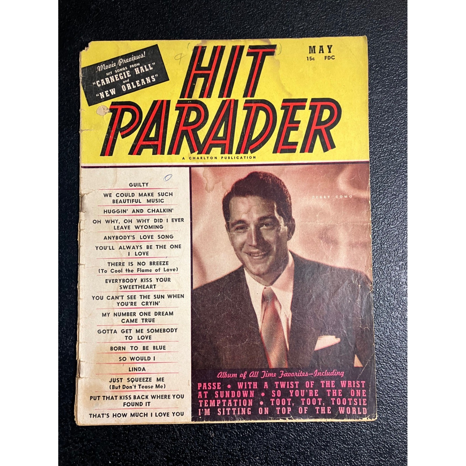 Vintage Hit Parader Magazine May 1947 Perry Como Cover Charlton Publication