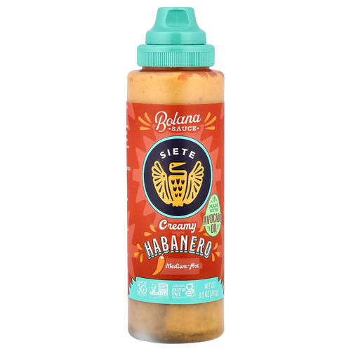 Creamy Habanero Botana Sauce, Medium-Hot, 8.5 oz (241 g)