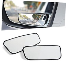 2 PCS Car Blind Spot Mirrors, Convex Wide-Angle Side View Mirrors, Adjustable