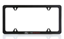 License Plate Frame - Ford Performance Thin W Oval Rim Plastic Free Usa Ship