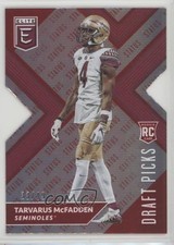 2018 Elite Draft Picks Status Red Die-Cut Variation 33/49 Tarvarus McFadden 0j6