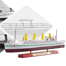 Diecast Alloy 1/1250 Scale HMHS Britannic Cruise Ship Finished Model Toys Gift