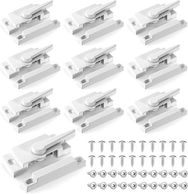 10 Pack Window Sash Locks Cam Action White Window Sash Locks White Cam Sash-Lock