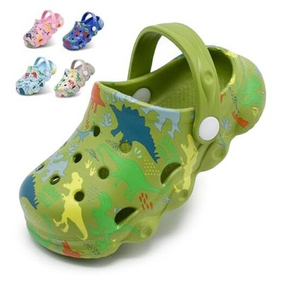 Kids Clogs Shoes Boys Girls Garden Slip On Shoes 11-11.5 Little Kid Green