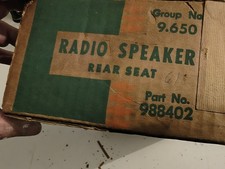 1961 Impala Convertible Top Rear Seat Speaker Nos
