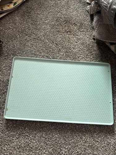 Vintage TWA Light Blue Green Plastic Food Tray Airline 1950s