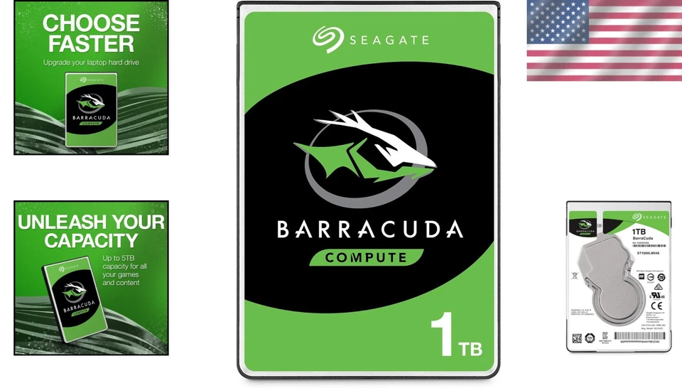 Seagate BarraCuda 1TB Hard Drive - 3.5 Inch SATA, 64MB Cache - Image 2 of 4