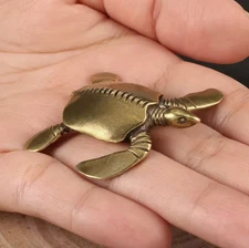 Brass Turtle Figurine Small Animal Statue Table Office Home Decoration Toy Gifts