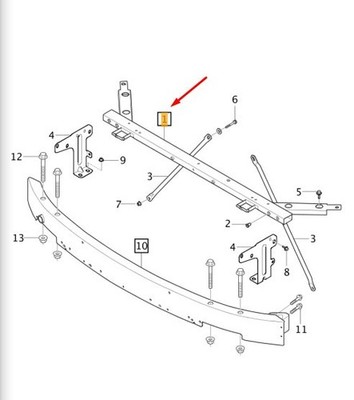 Volvo V90 Cross Country Front Cross Mitglied 31690552 Neue Echtheit