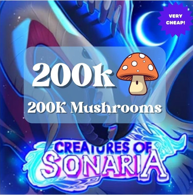 200K Mushroom (Mush) - Creatures of Sonaria (COS) - Fast Delivery!