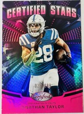 2025 Panini Certified Stars Jonathan Taylor #CST-JTR Mirror Pink 028/199