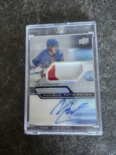 2021-22 Upper Deck Premier Rookie Patch Auto 170/249 Nils Lundkvist Card#AR-NL. rookie card picture