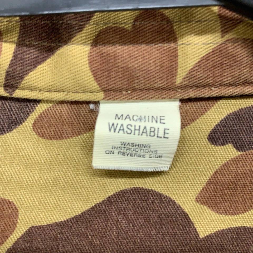 Camisa Camuflada Pato De Colección Para Hombre 3XL Beige Tostado L/S Años 70 80 EE. UU. Foto 3 de 4