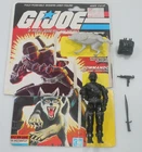 100% Complete 1985 Snake Eyes v2 Figure & Wolf Vintage G.I. GI Joe 3.75 ARAH Lot