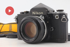   Exc 5  Nikon F2 Eye Level Black SLR Film Camera  50mm f/1.4 Lens From JAPAN