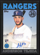 2021 Topps Update Anderson Tejeda 1986 Topps Baseball Auto Black /199 #86A-AT