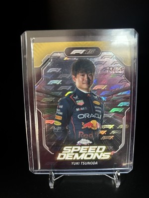 2025 Topps Logo Fractor F1 Yuki Tsunoda Speed Demons Yellow 73/75 #SD-3 WTS