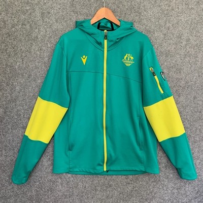 Herren Australien Jacke Gr. 2XL Commonwealth Games 2022 Birmingham grün Kapuze Reißverschluss