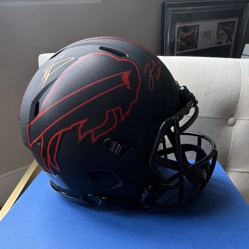 Buffalo Bills Josh Allen & Stefon Diggs Autographed Helmet Fanatics Authentic