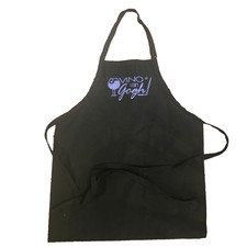 Painting Art or Cooking Apron Black Purple Logo Adult Size Daystar Made in USA