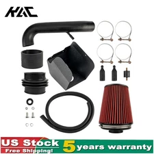 Cold Air Intake Kit w/ Heat Shield Pipe Power Flow Hose For 20-25 Jeep Gladiator