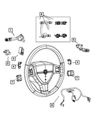 Genuine Mopar Horn Switch 5057633ag