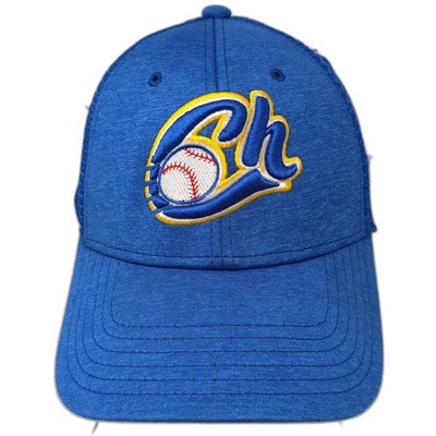Explosion Caps Baseball Cap Hat Blue Yellow Fitted One Size Mesh Embroidered