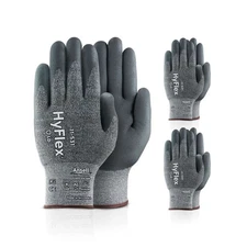 Ansell 11-531 HyFlex Cut Resistant Gloves Size 9 Lightweight Foam Nitrile 6PK