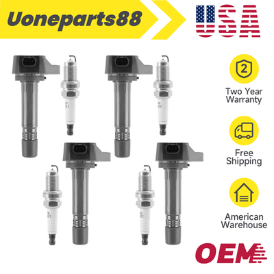 #ad 4x Ignition Coil amp; Spark Plug for 2006 2011 Honda Civic 1.8L UF582 30520 RNA A01 $37.99